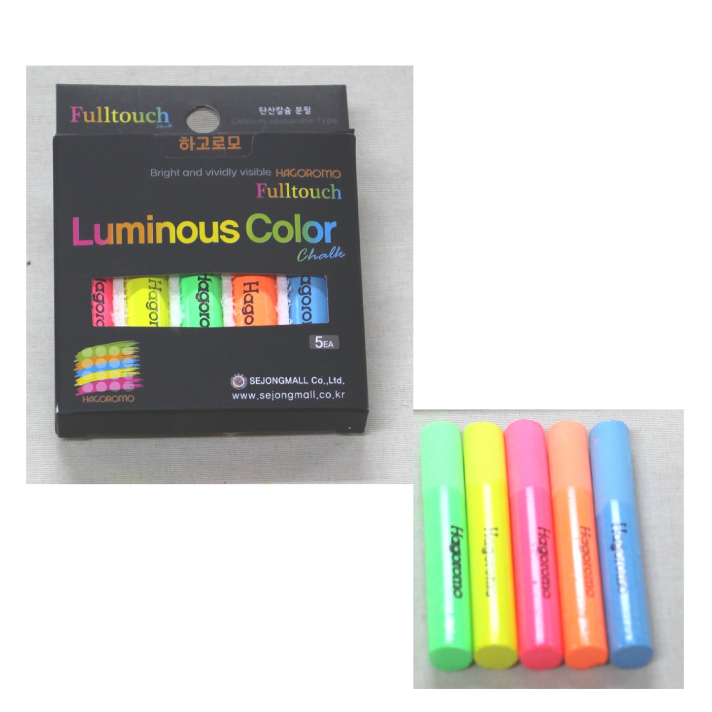 Fulltouch Luminous 5-color Mix Chalk 5pcs