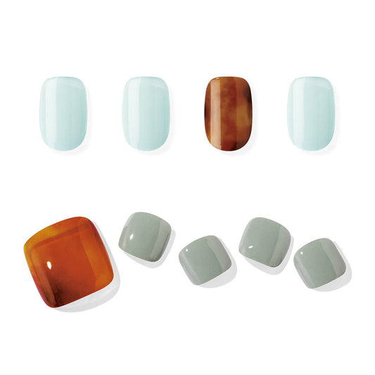 Ohora(P Vesuvius Pedi & Jade Nail (Round Square)