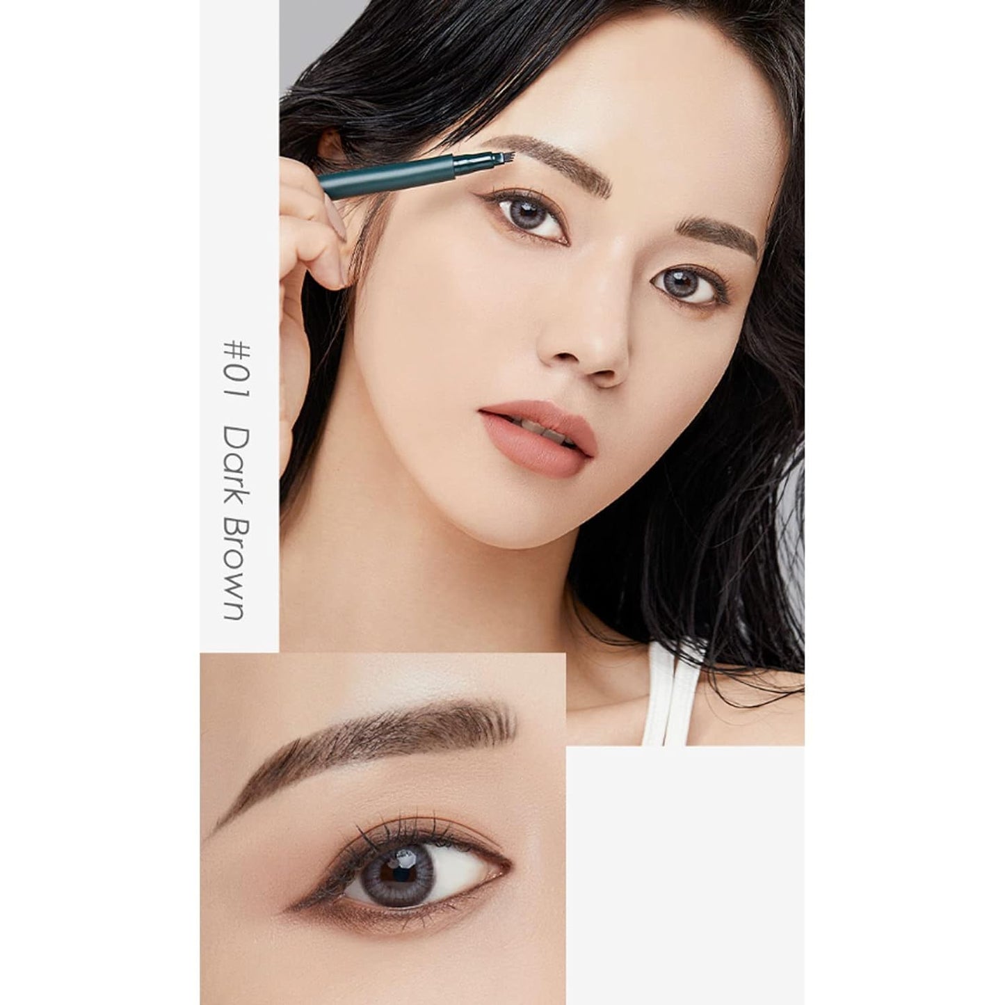 Merythod Reel Tattoo Brow Pen 3 Colors Tattoo Eyebrow Pen Brow Hairline Pencil / Long Lasting Eyebrow Color