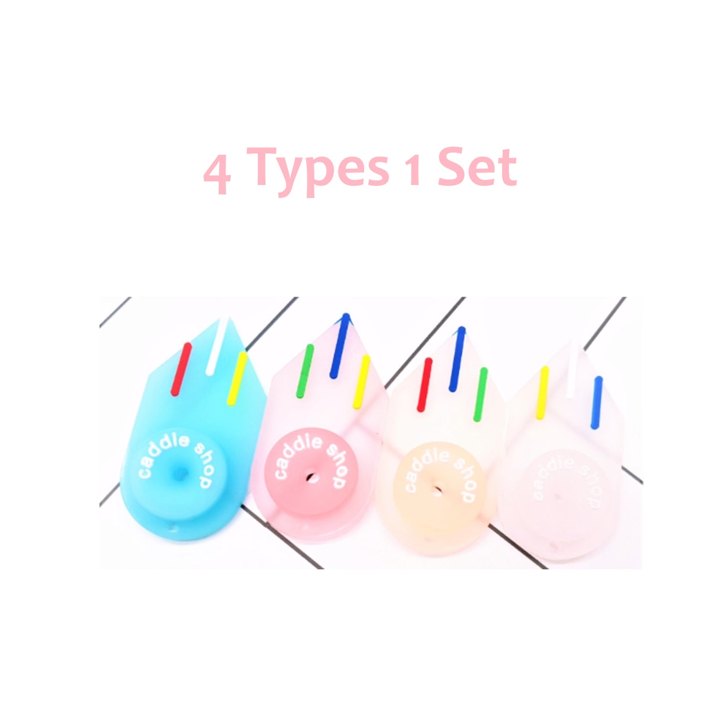 4 Types of Luminous Multi-Ring Golf Tee Holders Golf Accessories Set