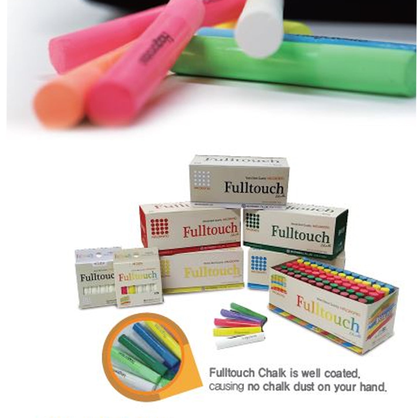 Fulltouch Yellow Chalk 72pcs