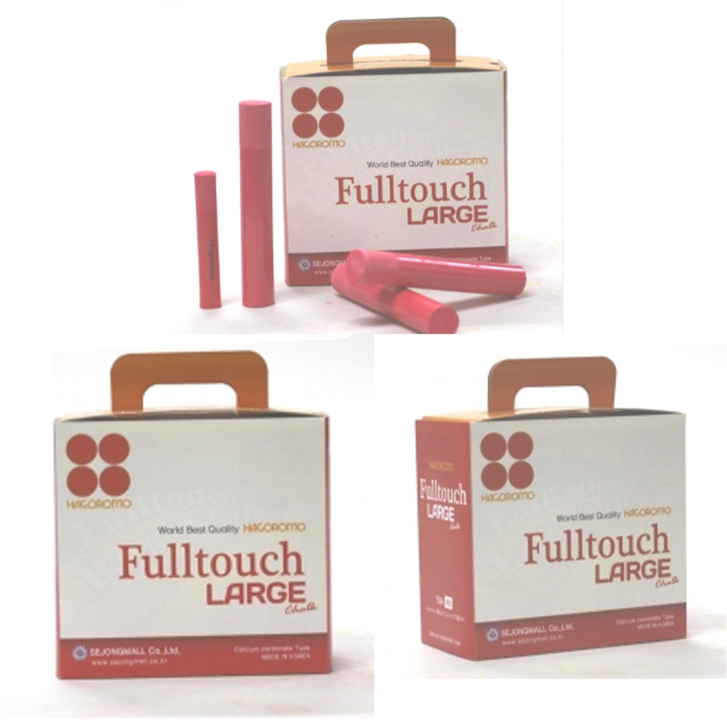 Fulltouch Red Large Chalk 15pcs