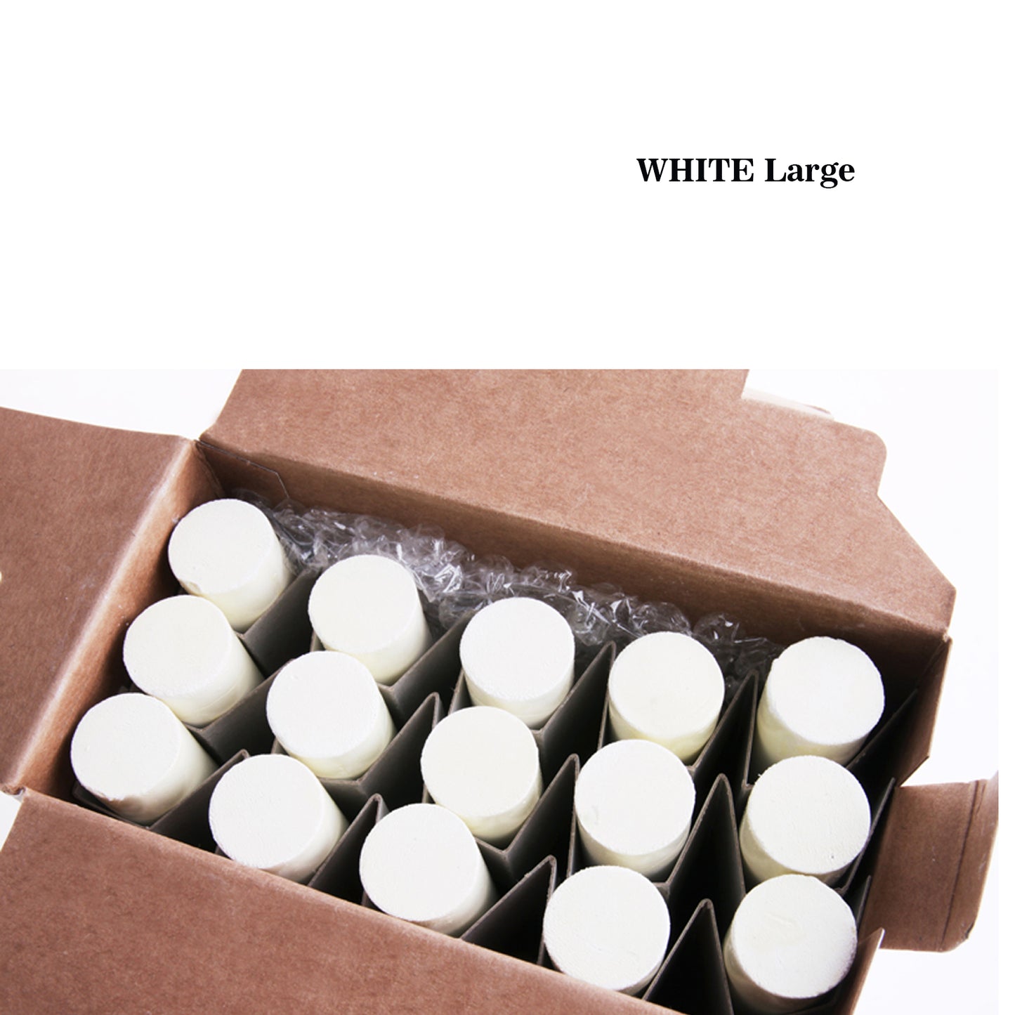 Fulltouch White Large Chalk 15pcs