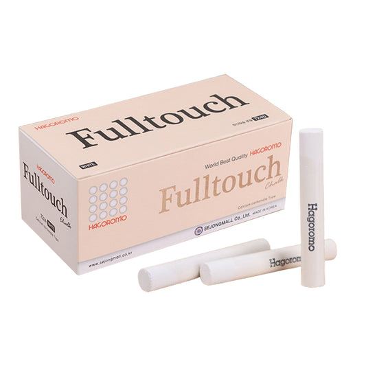 Hagoromo Fulltouch WHITE Chalk 72pcs Dust Free with Finest Calcium Carbonate