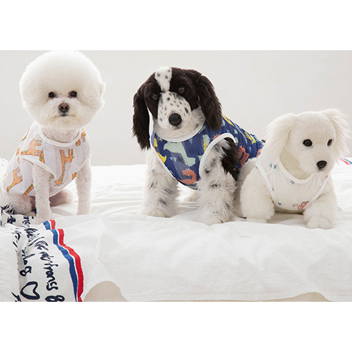 Good Day Summer Nashi Collection Dog Shirt Puppy Breathable Clothes, 5 Set (Send Randomly)