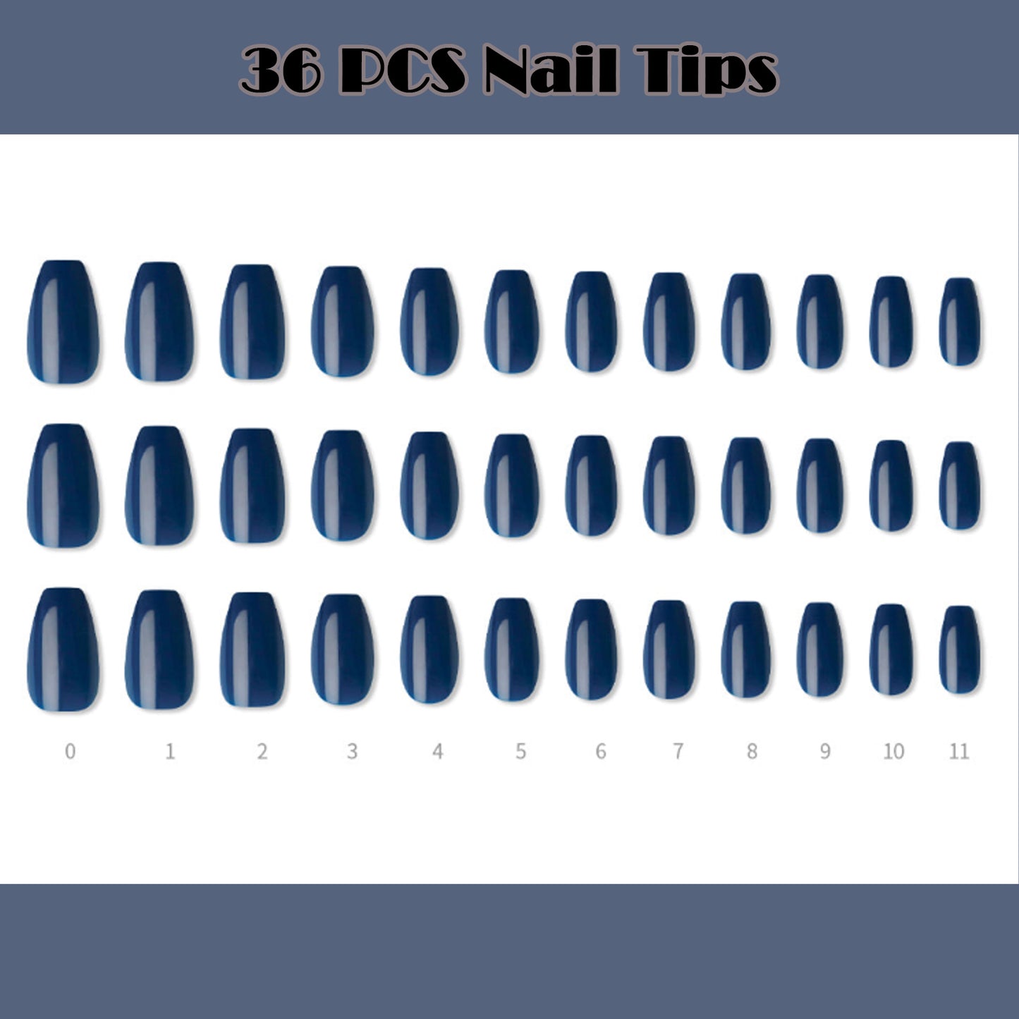 Muzmak (N Modern Navy Nail) 36pcs Nail Art Pattern Sticker Set Semicure Nail