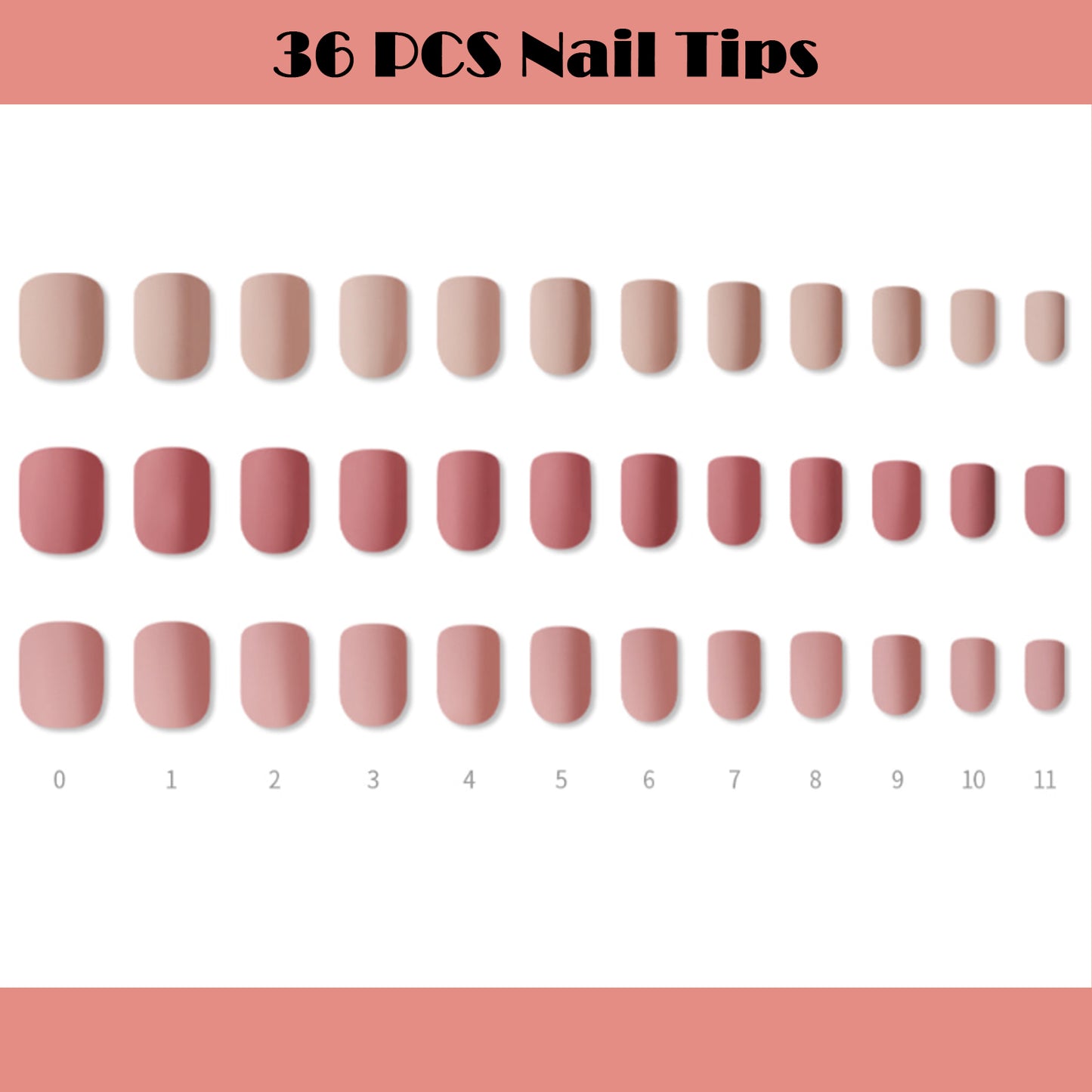 Muzmak (N Cashmere Rose (Short Square) Nail) 36pcs Nail Art Pattern