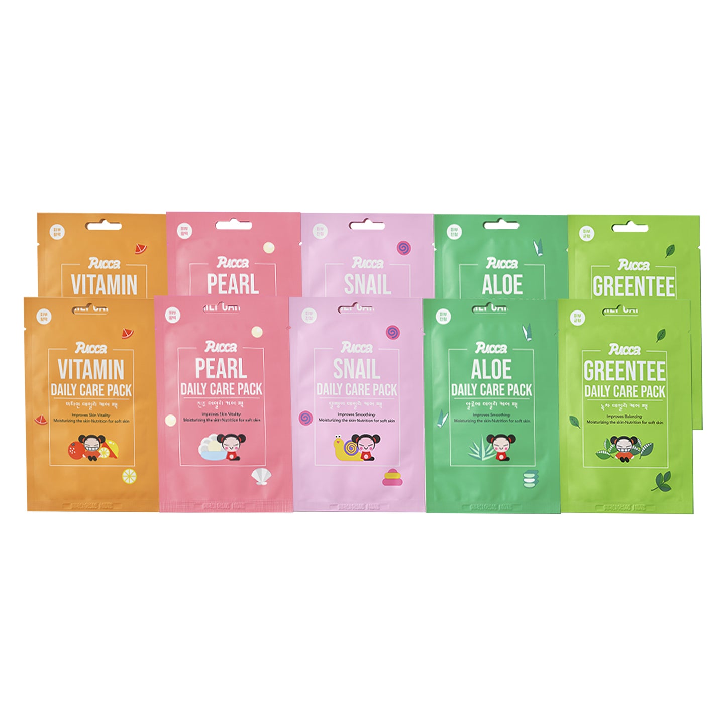 Fachouette Pucca Daily Skin Care Pack All Types of Skin Face Mask