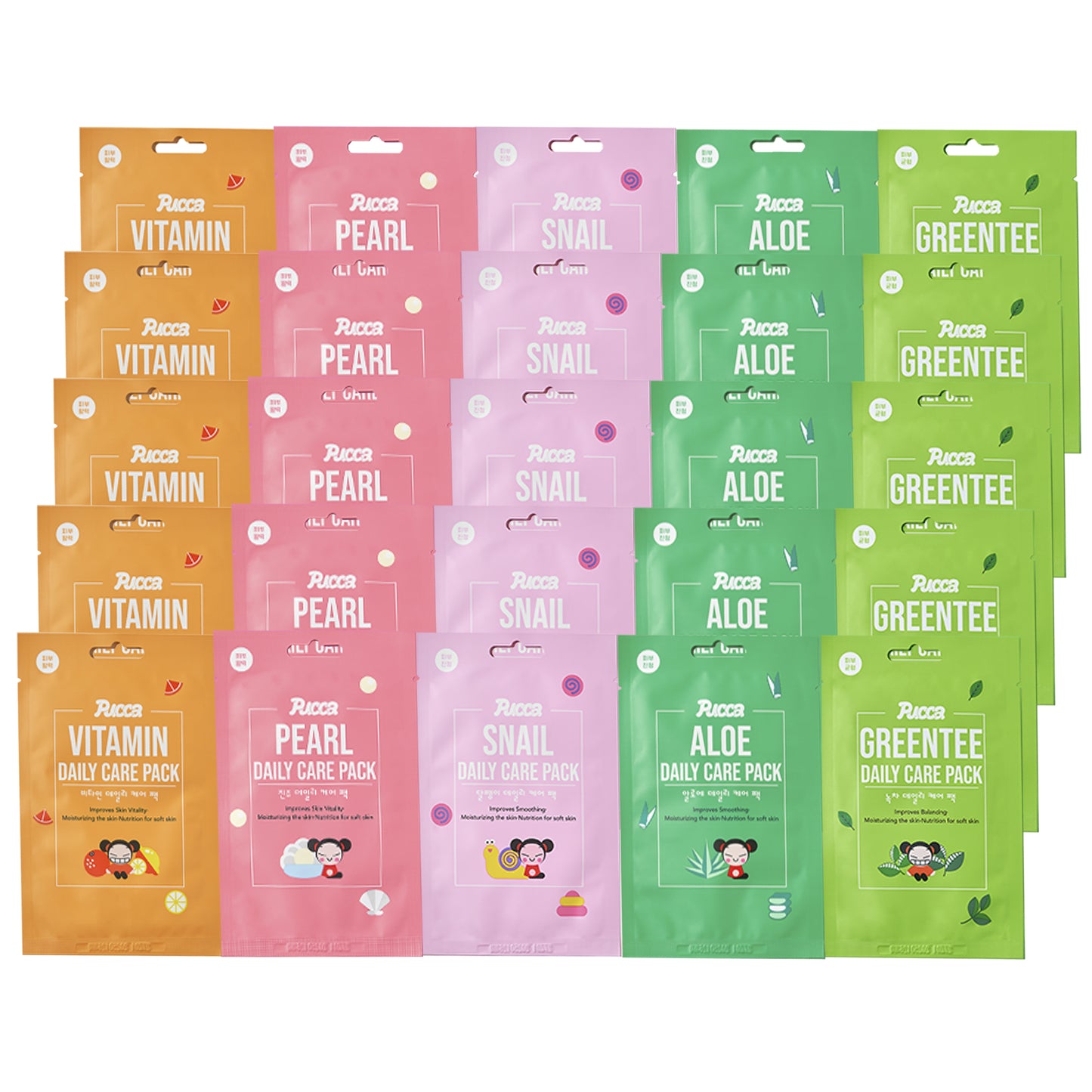 Fachouette Pucca Daily Skin Care Pack All Types of Skin Face Mask