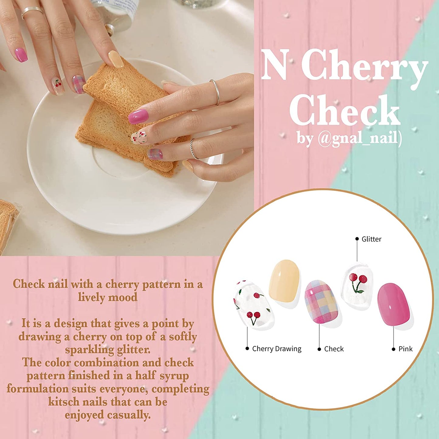 Ohora (N Cherry Check Nails)