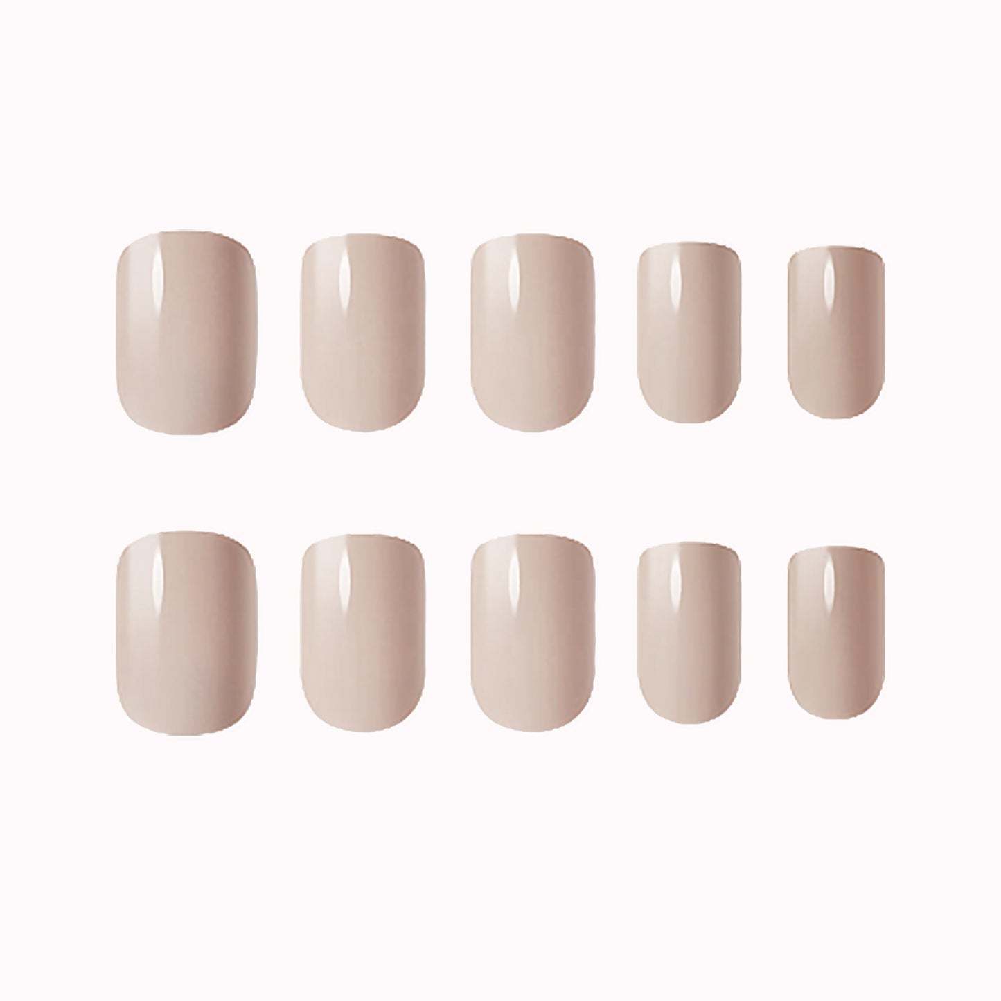 Muzmak (N Cream Beige (Regular Square) Nail) 36pcs Nail Art Pattern Sticker Set Semicure Nail