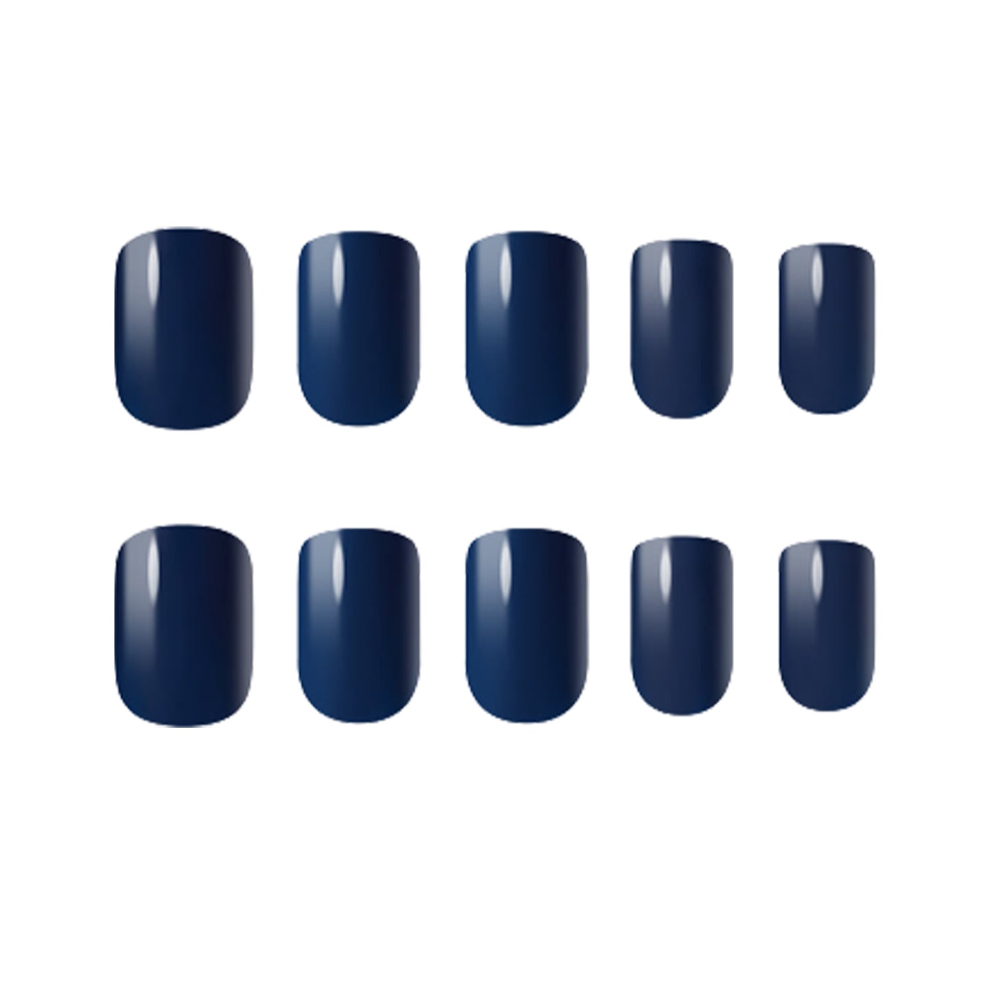 Muzmak (N Classic Navy (Regular Square) Nail) 36pcs Nail Art Pattern Sticker Set Semicure Nail