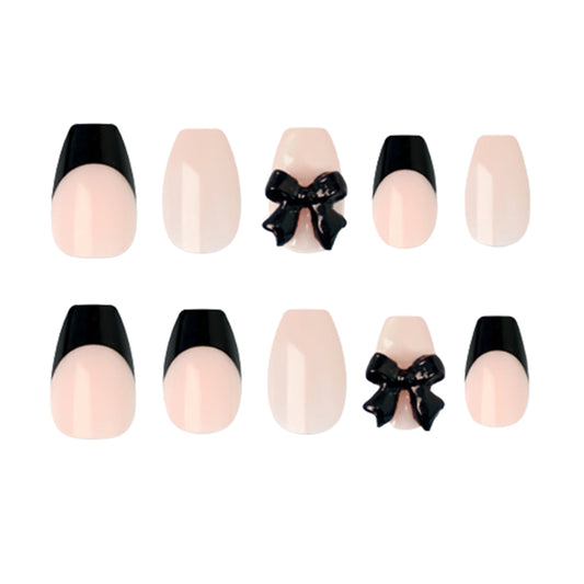 Muzmak ((Coffin) N Black Ribbon Nail) 36pcs Nail Art Pattern Sticker Set Semicure Nail